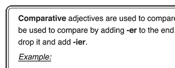 Comparing Adjectives Er Est Worksheetworks Com