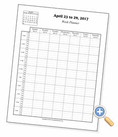 24 Hour Planner Template from www.worksheetworks.com