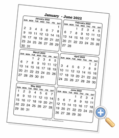 Semiannual Calendars 