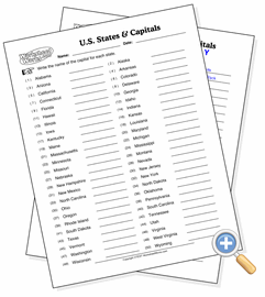 U S States Capitals